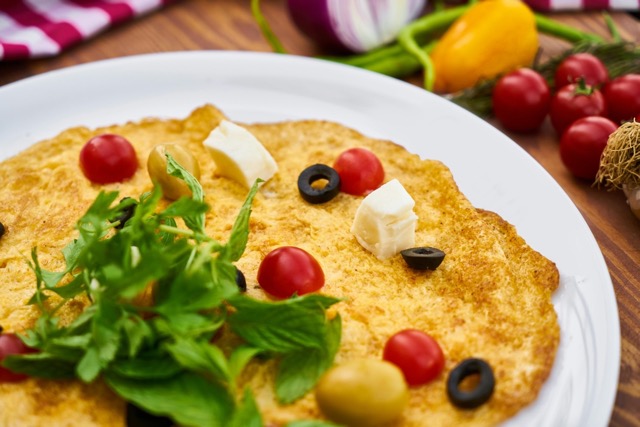 heart healthy veggie omelet