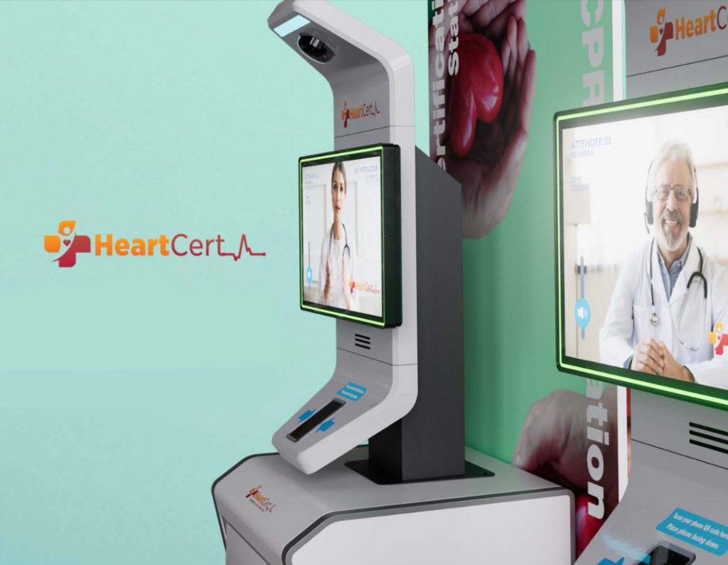 HeartCert CPR training Kiosk